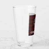 Clan Cameron Crest Badge & Tartan Glas (Rechts)