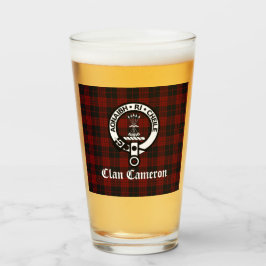 Clan Cameron Crest Badge & Tartan Glas