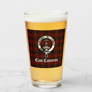 Clan Cameron Crest Badge & Tartan Glas