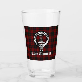Clan Cameron Crest Badge & Tartan Glas