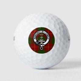 Clan Cameron Crest Badge & Tartan Golfballen