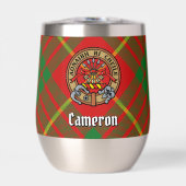Clan Cameron Crest over Tartan (Voorkant)
