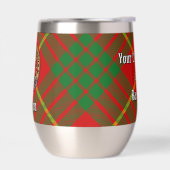 Clan Cameron Crest over Tartan (Links)