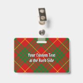 Clan Cameron Crest over Tartan Badge (Achterkant met clip)