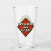 Clan Cameron Crest over Tartan Glas (Achterkant)