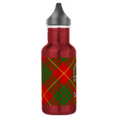 Clan Cameron Crest over tartan Waterfles (Links)
