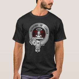 Clan Cameron Crest & Rood & Zwart Tartan T-shirt