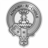 Clan Cameron Crest Sticker (Voorkant)