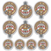 Clan Cameron Crest Sticker Set (Voorkant)