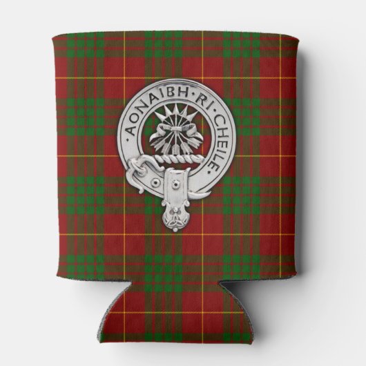Clan Cameron Crest & Tartan Blikjeskoeler (Achterkant)