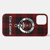 Clan Cameron Crest & Tartan Case-Mate iPhone Case (Achterkant (horizontaal))