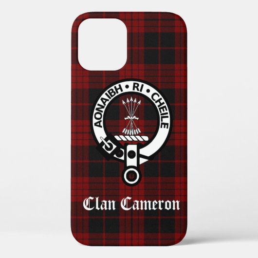 Clan Cameron Crest & Tartan Case-Mate iPhone Case (Achterkant)