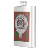Clan Cameron Crest & Tartan Flacon (Links)