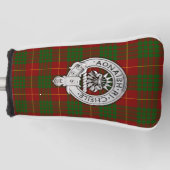 Clan Cameron Crest & Tartan Golfheadcover (Voorkant)