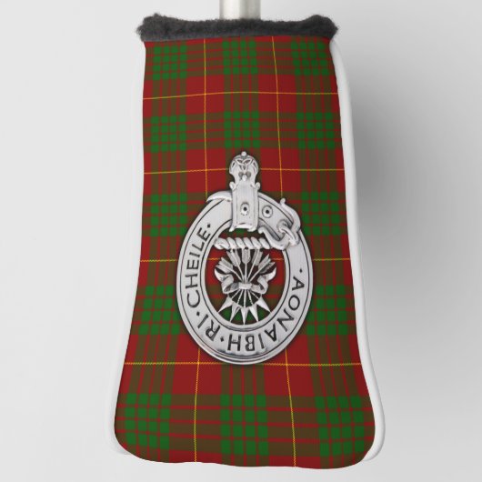 Clan Cameron Crest & Tartan Golfheadcover (Draai 90)