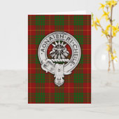 Clan Cameron Crest & Tartan Kaart (Gele Bloem)