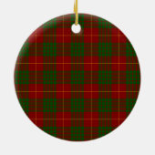 Clan Cameron Crest & Tartan Keramisch Ornament (Achterkant)