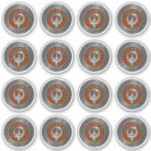 Clan Cameron Crest & Tartan Knot Sticker (Voorkant)