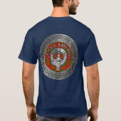 Clan Cameron Crest & Tartan Knot T-Shirt (Achterkant)