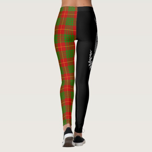 Clan Cameron Crest & Tartan Leggings (Achterkant)