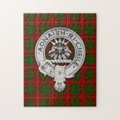Clan Cameron Crest & Tartan Legpuzzel (Verticaal)