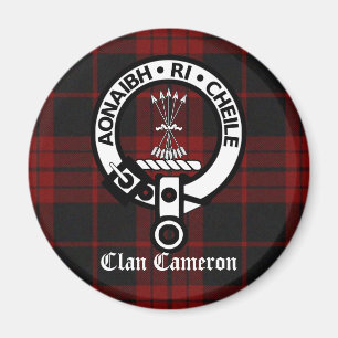 Clan Cameron Crest & Tartan Magneet