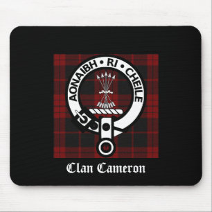 Clan Cameron Crest & Tartan Muismat