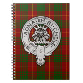Clan Cameron Crest & Tartan Notitieboek (Voorkant)