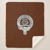 Clan Cameron Crest & Tartan Sherpa Deken (Voorkant)