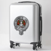 Clan Cameron Crest & Tartan Sticker (Koffer)