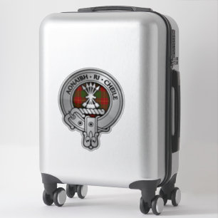 Clan Cameron Crest & Tartan Sticker