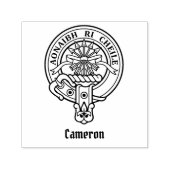 Clan Cameron Crest Zelfinktende Stempel (Design)