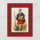 Clan Cameron  Illustratie Tartan Lijst Briefkaart (Voorkant)