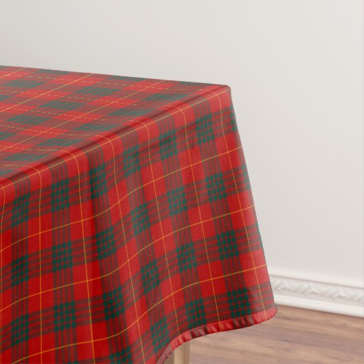 Clan Cameron Red en Forest Green Schotse Tartan Tafelkleed (Voorbeeld)