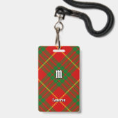 Clan Cameron Tartan Badge (Voorzijde met lanyard)