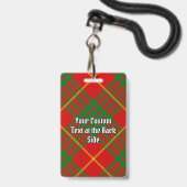 Clan Cameron Tartan Badge (Achterkant met lanyard)