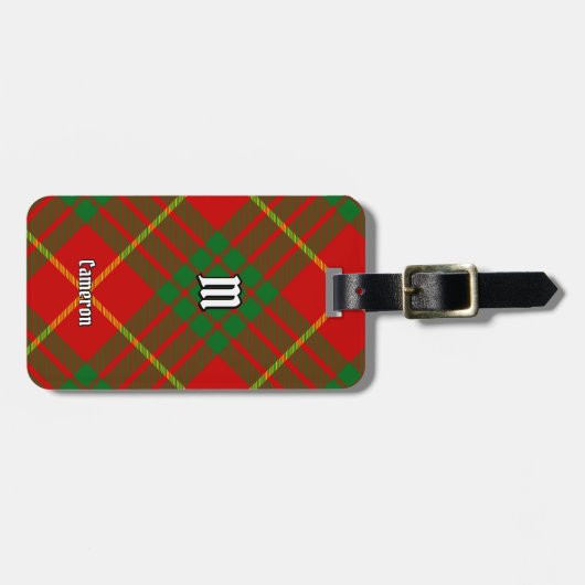 Clan Cameron Tartan Bagagelabel (Voorkant horizontaal)