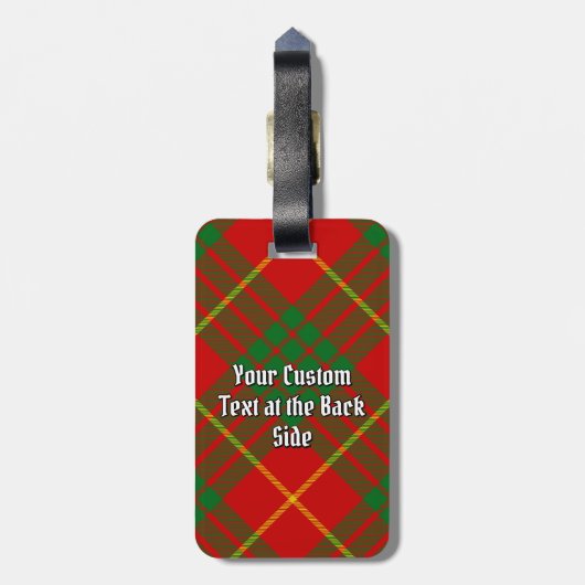 Clan Cameron Tartan Bagagelabel (Achterkant verticaal)