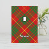 Clan Cameron Tartan Kaart (Staand voorkant)