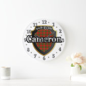 Clan Cameron Tartan Scottish Dream Clock Grote Klok (Huis)