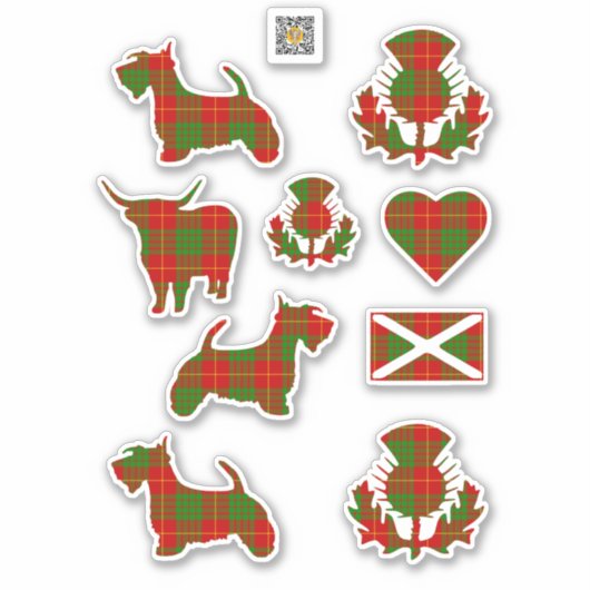 Clan Cameron Tartan Sticker (Voorkant)