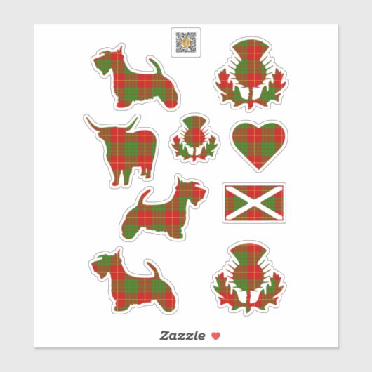 Clan Cameron Tartan Sticker (Vel)