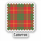 Clan Cameron Tartan Sticker (Voorkant)