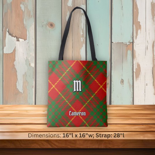 Clan Cameron Tartan Tote Bag