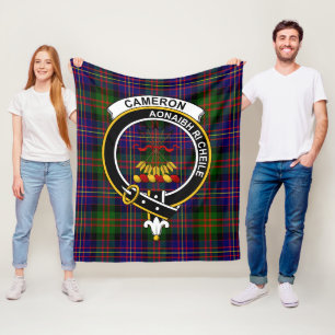 Clan Cameron van Erracht Modern Tartan Pset Fleece Deken