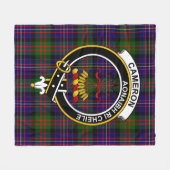 Clan Cameron van Erracht Modern Tartan Pset Fleece Deken (Voorkant (Horizontaal))