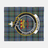 Clan Cameron van Erracht Oud Schotse Plaid Tartan Fleece Deken (Voorkant (Horizontaal))