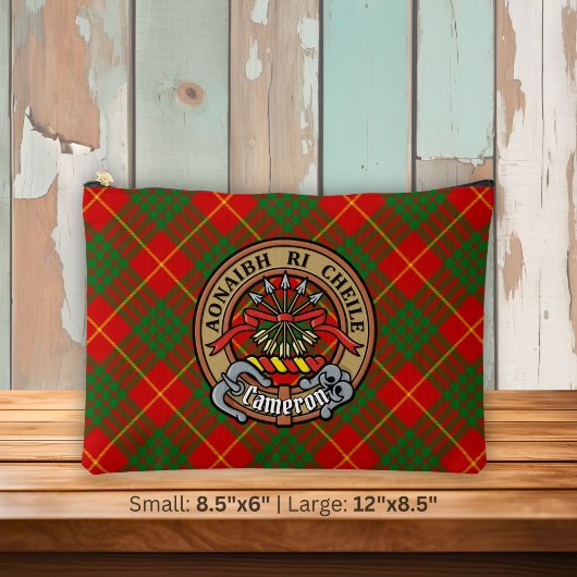 Clan Cameron Wapen over Tartan Etui