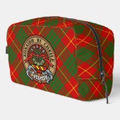 Clan Cameron Wapen over Tartan Toilettasje (Rechterhoek)