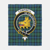 Clan Campbell Ancient Tartan Pset Fleece Deken (Voorkant)